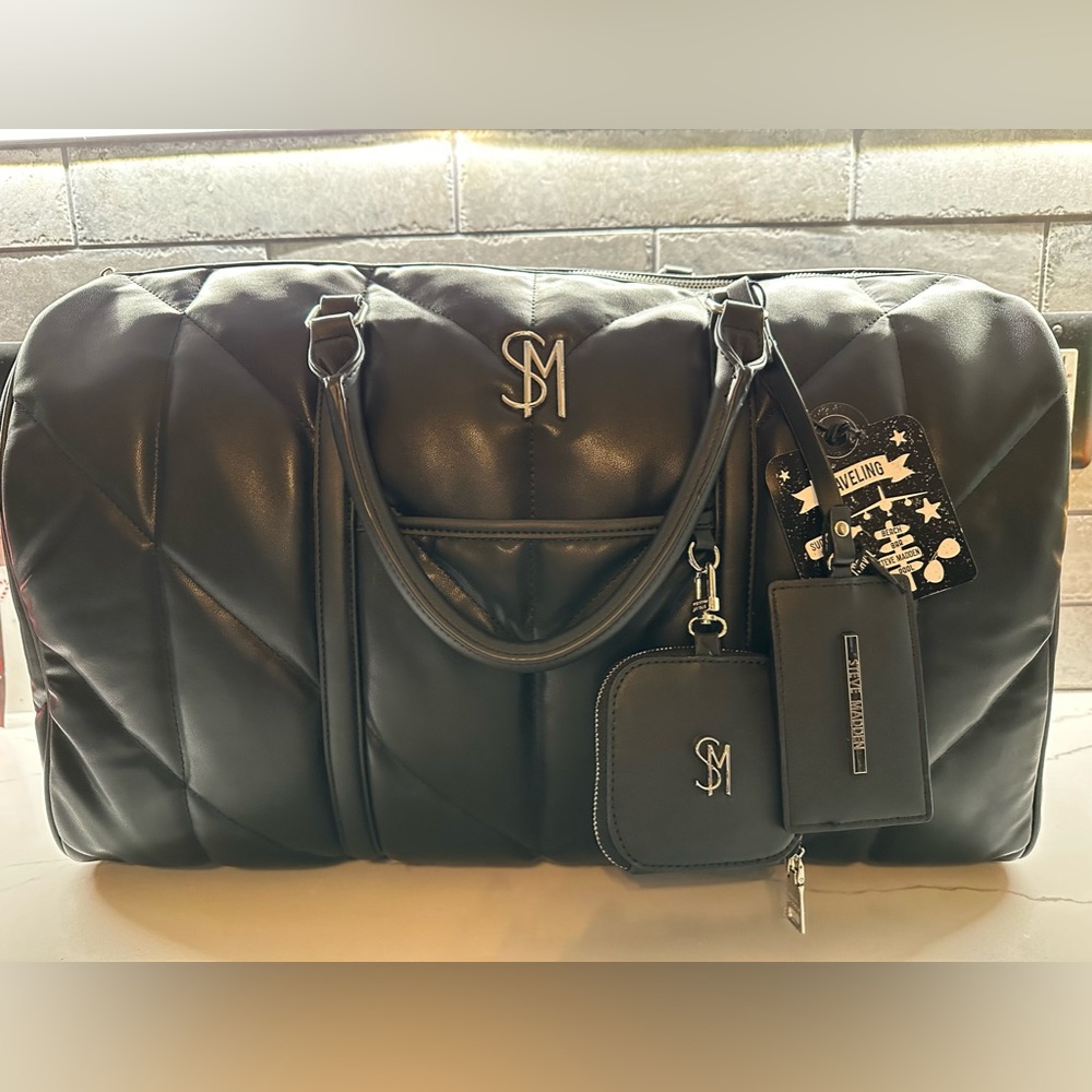 Steven Madden Speedy Black Weekender NWT. Brand new!